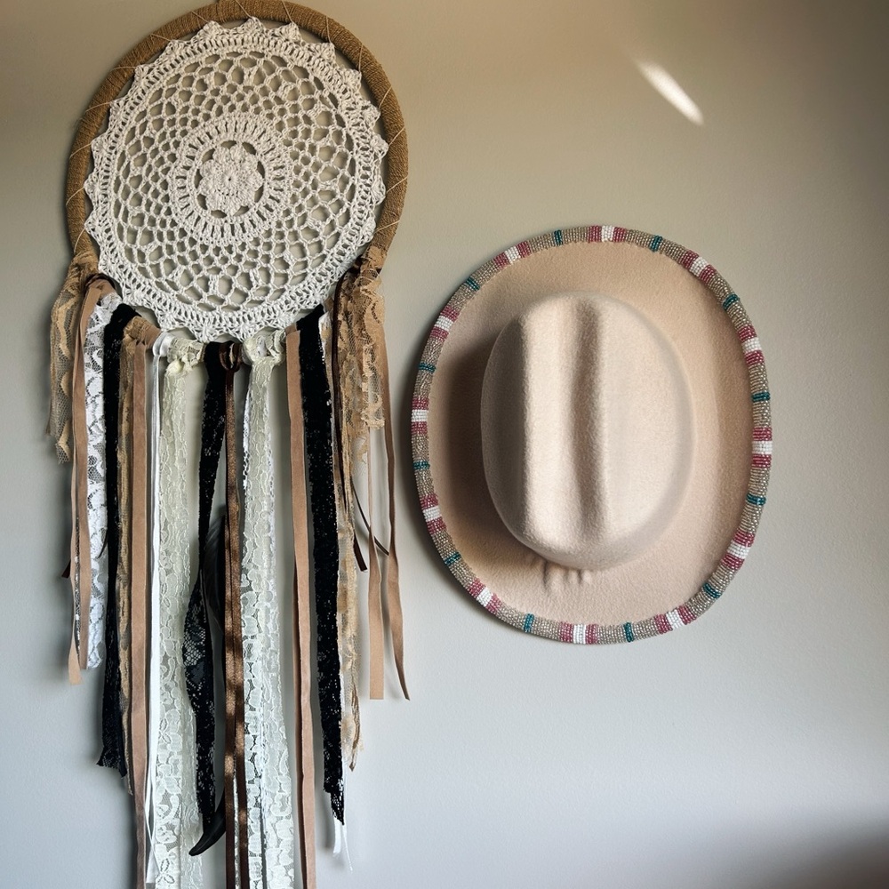 Beaded hat